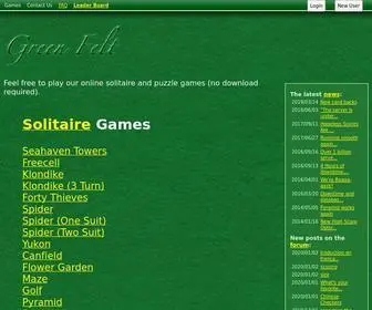 Greenfelt.net(Solitaire and Puzzle Games) Screenshot