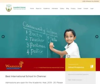 Greenfieldchennai.com(Greenfield Chennai International School) Screenshot