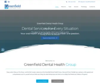 Greenfielddentistry.ca(Greenfield Dental Health Group) Screenshot