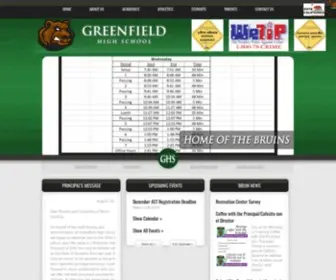 Greenfieldhs.org(Greenfield HS) Screenshot