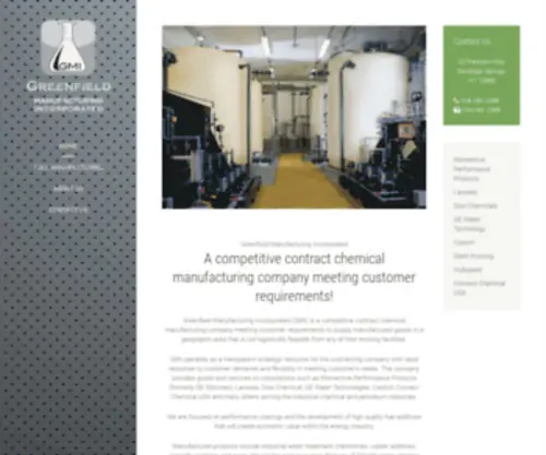 Greenfieldmfg.com(Chemical Manufacturing) Screenshot