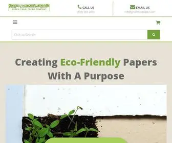 Greenfieldpaper.com(Greenfield Plantable) Screenshot