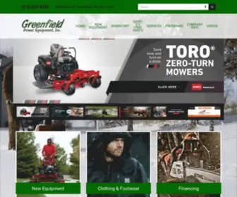 Greenfieldpowerequip.com(Home Greenfield Power Equipment Greenfield Twp) Screenshot