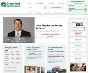 Greenfieldsavings.com(Greenfield Savings Bank) Screenshot