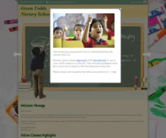 Greenfieldsnurseryschool.co.in(Nursery and Pre Primary School in Safdarjung Enclave) Screenshot