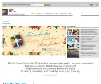 Greenfinancelac.org(Green Finance for Latin America and Caribbean) Screenshot