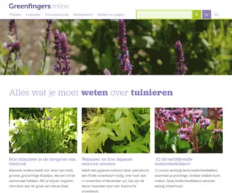 Greenfingersonline.nl(Alles over tuinieren en tuinplanten) Screenshot