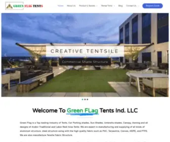 Greenflagtents.com(Green Flag Tents Industries LLC) Screenshot