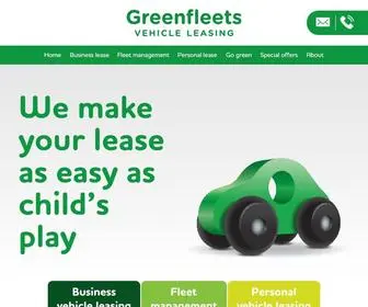 Greenfleets.co.uk(Vehicle leasing specialists) Screenshot