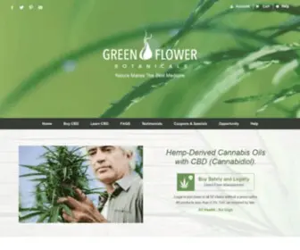 Greenflowerbotanicals.com(CBD Oil Extracts) Screenshot