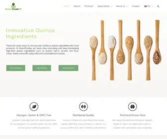 Greenfood50.com(Innovative Quinoa Ingredients) Screenshot