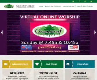 Greenforest.org(Greenforest Community Baptist Church) Screenshot