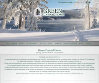 Greenfuneralhomes.com(Green Funeral Home) Screenshot