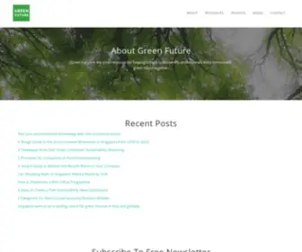 Greenfuture.sg(Green Future) Screenshot