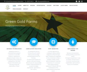 Greengoldfarmsghana.com(Changing agriculture in Ghana) Screenshot