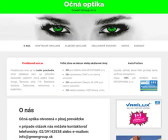 Greengroup.sk(Očná optika) Screenshot