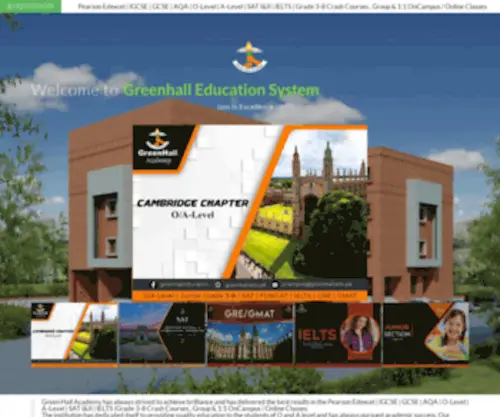 Greenhall.edu.pk(#1 O Levels) Screenshot