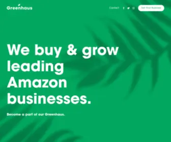 Greenhaus.io(Sell us your Amazon FBA business) Screenshot