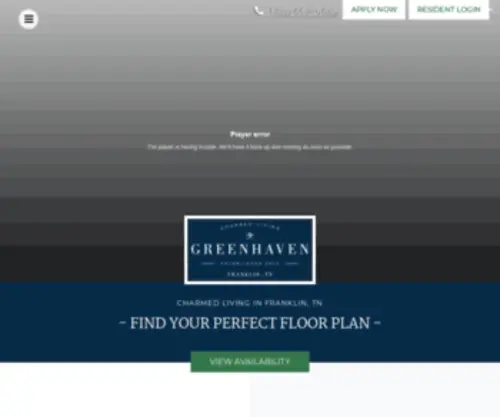 Greenhavenfranklin.com(Luxury Franklin Apartments) Screenshot