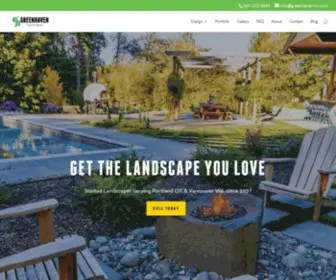 Greenhaveninc.com(Custom Landscape Design in Vancouver WA) Screenshot