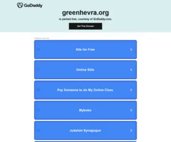 Greenhevra.org(Greenhevra) Screenshot