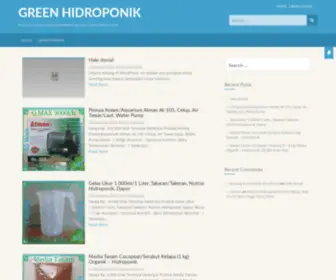 Greenhidroponik.com(Moto situs Anda bisa diletakkan di sini Green Hidroponik) Screenshot