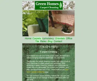 Greenhomescarpetcleaning.com(Residential & Commercial Carpet Cleaning Services) Screenshot