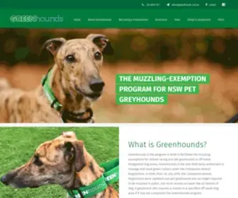 Greenhounds.com.au(NSW Greyhounds Going Green) Screenshot