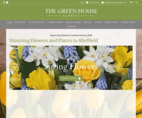 Greenhouse-Florist.co.uk(Greenhouse Florist in Sheffield) Screenshot