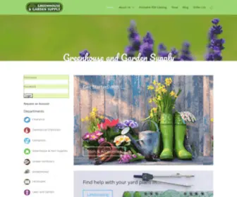 Greenhouseandgarden.com(Green House and Garden Supply) Screenshot