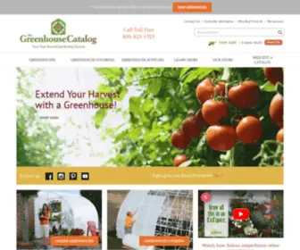 Greenhousecatalog.com(Greenhouse Kits and Greenhouse and Garden Supplies) Screenshot