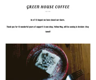Greenhousecrozet.com(Green House Coffee) Screenshot
