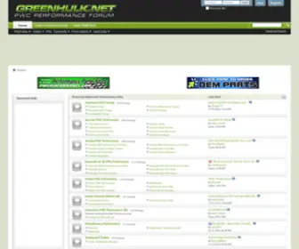 Greenhulk.net(Greenhulk Personal Watercraft Performance Forums) Screenshot