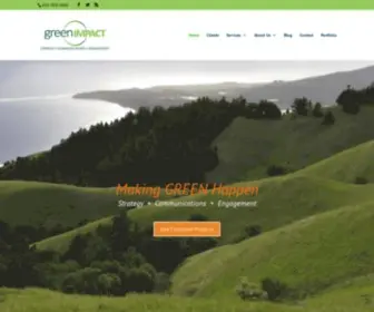 Greenimpact.com(Green Communications & Grant Writing) Screenshot