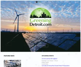 Greeningdetroit.com(Our Mission) Screenshot