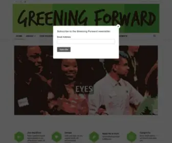 Greeningforward.org(Greening Forward) Screenshot