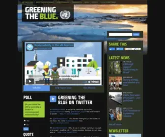 Greeningtheblue.org(Our mission) Screenshot
