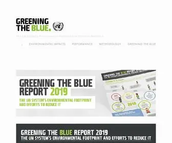 Greeningthebluereport2019.org(Greening the Blue Report 2019) Screenshot