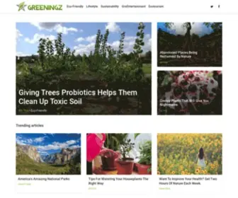 Greeningz.com(News Blog) Screenshot