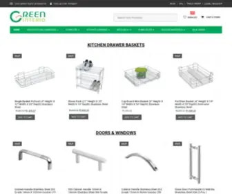 Greeninterio.com(Green Interio : Online Shopping Architectural Hardware Fittings) Screenshot