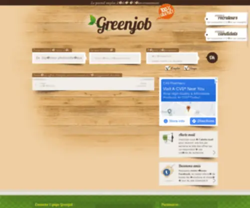 Greenjob.fr(Emploi environnement et développement durable) Screenshot