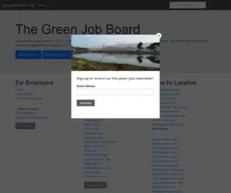 Greenjobspider.com(Green Job Engine) Screenshot