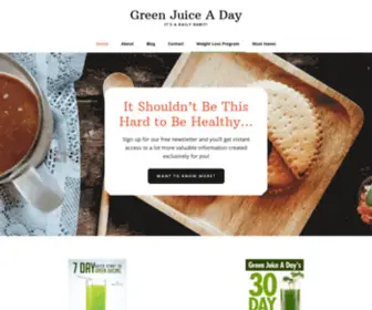 Greenjuiceaday.com(Green Juice A Day) Screenshot