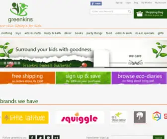 Greenkins.com(Kids clothes organic cotton) Screenshot