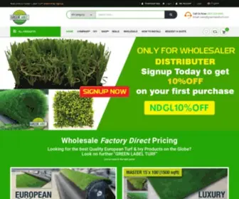 Greenlabelturf.com(Wholesale Artificial Turf Suppliers in Miami) Screenshot