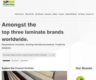 Greenlamindustries.com(Greenlam Industries) Screenshot