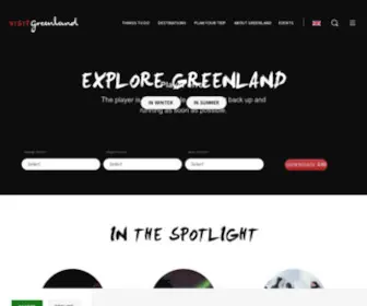Greenland.com(The Official Tourism Site) Screenshot