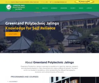 Greenlandpoly.com(Greenland Polytechnic Jalingo) Screenshot