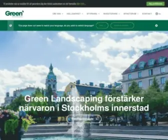 Greenlandscapinggroup.se(Green Landscaping Group) Screenshot