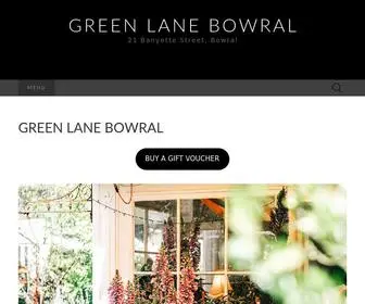 Greenlanebowral.com(BUY A GIFT VOUCHER "Green Lane") Screenshot